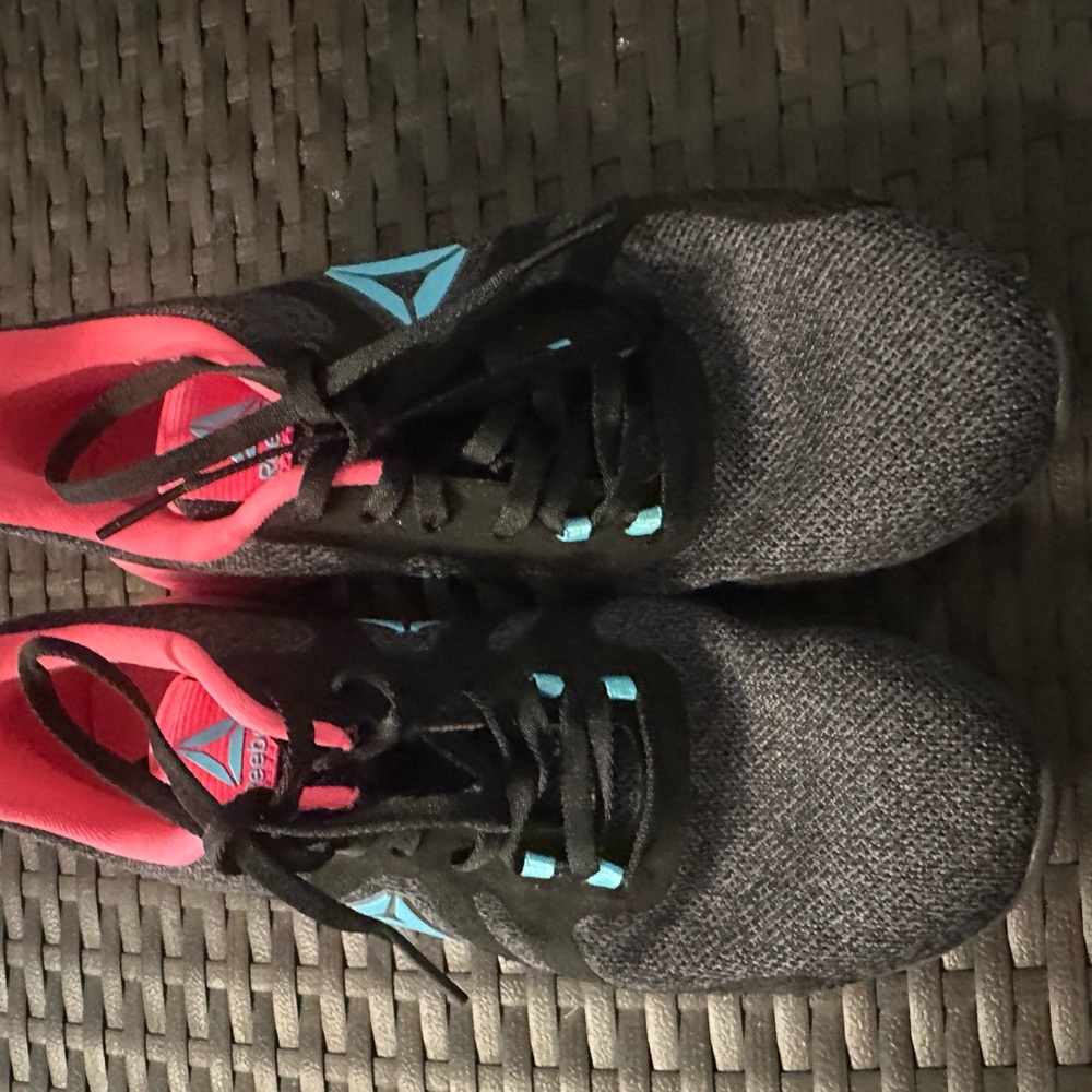 Reebok Black and Pink Athletic Shoes